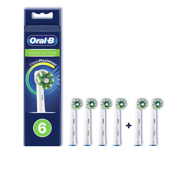 Насадка сменная для электрических зубных щеток CrossAction CleanMaximiser Oral-B/Орал-би 6шт фото №3