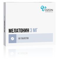 Мелатонин таблетки п/о плен. 3мг 60шт