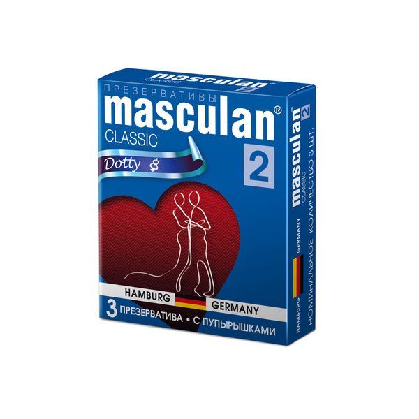 Маскулан презервативы masculan 2 classic №3 с пупырышками М.П.И.Фармацойтика Гмбх
