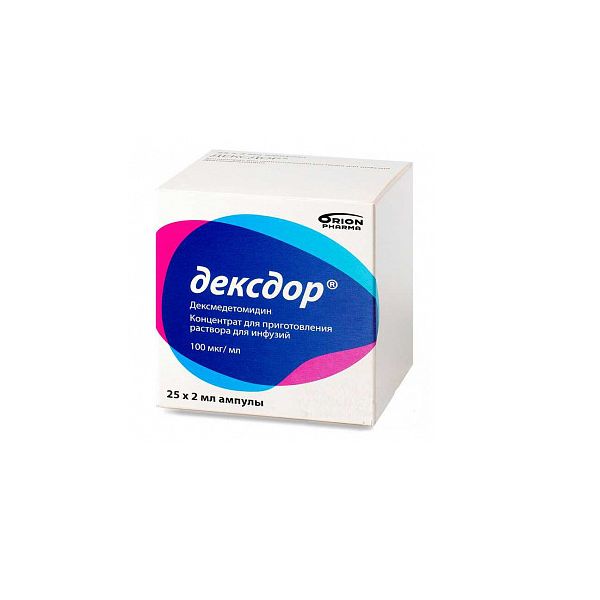 Дексдор конц. д/приг. р-ра д/инф. 100мкг/мл амп. 2мл №25