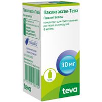 Паклитаксел-Тева концентрат для приг. раствора для инфузий 6мг/мл 5мл миниатюра фото №2