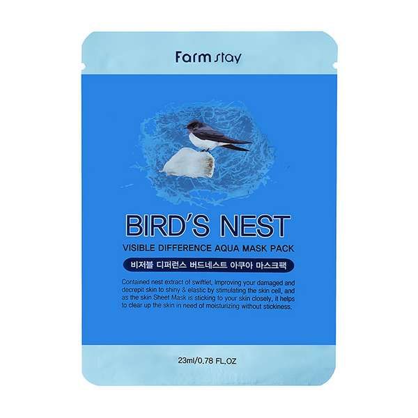 Маска для лица тканевая Visible difference bird's nest FarmStay 23мл Myungin Cosmetics Co., Ltd 1665260 - фото 1