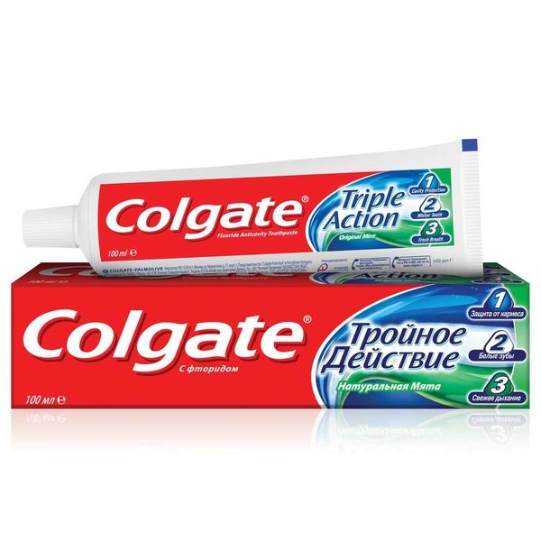 Купить Паста зубная Colgate/Колгейт Тройное действие 100мл, Colgate-Palmolive (Китай)