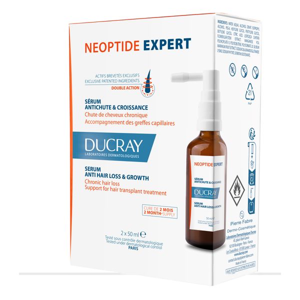 Сыворотка придающая плотность волосам укрепляющая Neoptide Expert Ducray/Дюкрэ фл. 50мл 2шт фото №3