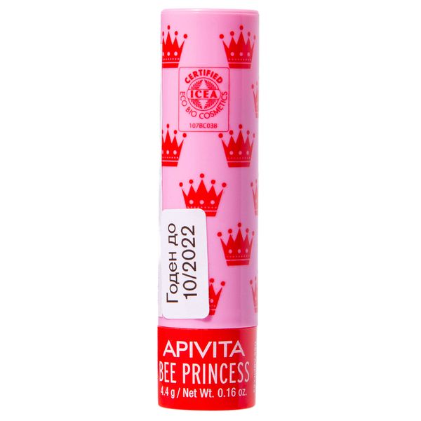 Уход для губ принцесса пчела Био Apivita/Апивита стик 4,4г принцесса для повелителя