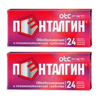 2Х Пенталгин таблетки п/о плен. 24шт