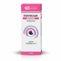 Левофлоксацин-Оптик капли глазные 0,5% 5мл 