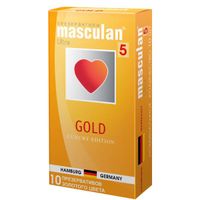 Маскулан презервативы masculan 5 ultra №10 утонченный латекс золотого цвета