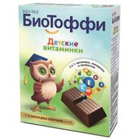 Детские Витаминки шоколадный батончик БиоТоффи 5г 10шт