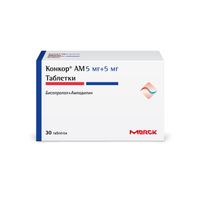 Конкор АМ таблетки 5мг+5мг 30шт, миниатюра фото №7