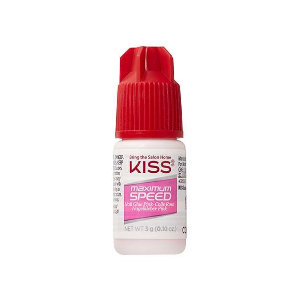Клей для ногтей супер крепкий розовый Kiss 3г фото №2