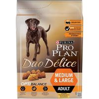 Корм сухой для взрослых собак средних и крупных пород, с высоким содержанием курицы Pro Plan Duo Delice 2,5кг