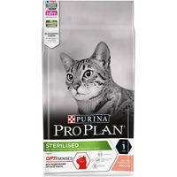 Корм сухой для взрослых стерилизованных кошек и кастрированных котов ,с высоким содержанием лосося Pro Plan 400г