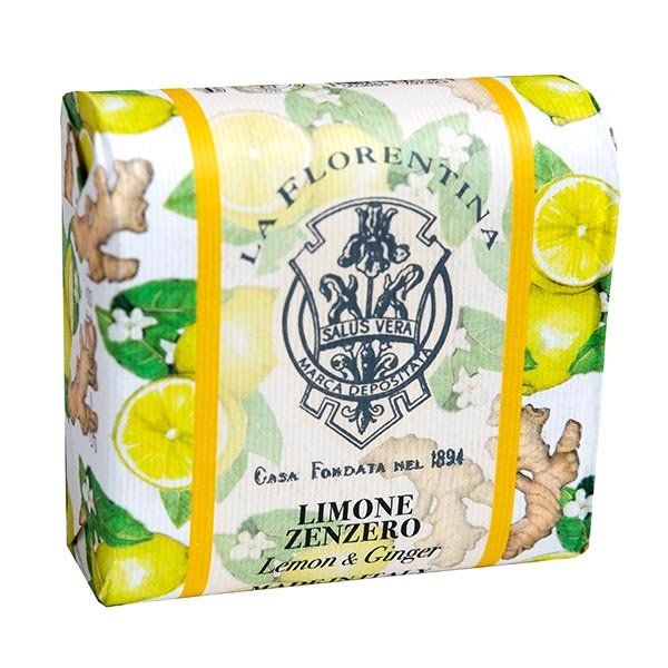 Купить Мыло туалетное твердое Лимон и имбирь La Florentina/Ла флорентина 106г, Saponerie Mario Fissi Srl, Италия