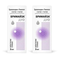 2Х Бримайза Дуо капли глазные 2мг/мл+5мг/мл 5мл