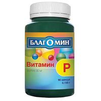 Благомин витамин р (рутин) капсулы 30мг 90шт, миниатюра фото №15