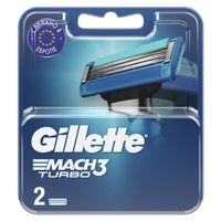 Сменные кассеты Gillette (Жиллетт) Mach3 Turbo, 2 шт. миниатюра фото №2