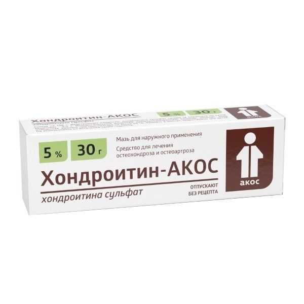 Купить Хондроитин-АКОС мазь 5% 30г, ОАО Синтез, Россия