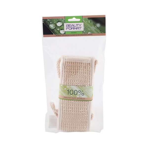 Мочалка натуральная из крапивы и хлопка среднее плетение Ригла Ningbo kanger greenness consumer co.ltd 2821076 - фото 1