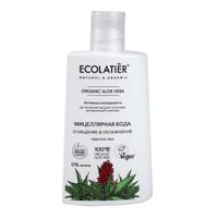 Вода мицеллярная очищение и увлажнение Organic aloe vera Green Ecolatier 250мл