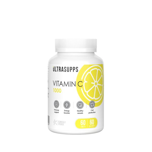 Витамин С UltraSupps/Ультрасаппс таблетки  60шт