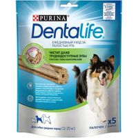 Лакомство для взрослых собак средних пород, для поддержания здоровья полости рта DentaLife 23г