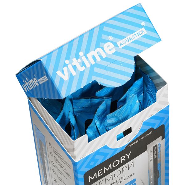 Мемори яблоко-ваниль ViTime/ВиТайм Aquastick жидкость для приема внутрь стик 10мл 15шт фото №2