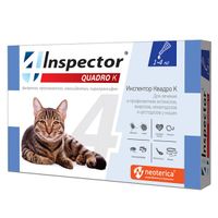 Капли на холку для кошек 1-4кг Inspector 0,4мл