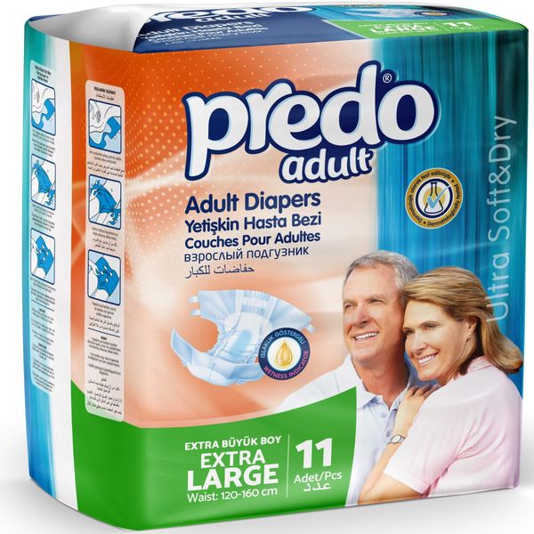 Подгузники для взрослых Adult Predo/Предо 11шт р.XL