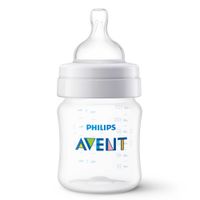 Бутылочка с силиконовой соской из полипропилена с 0 мес. Anti-colic Philips Avent 125мл 2шт (SCY100/02) миниатюра фото №4