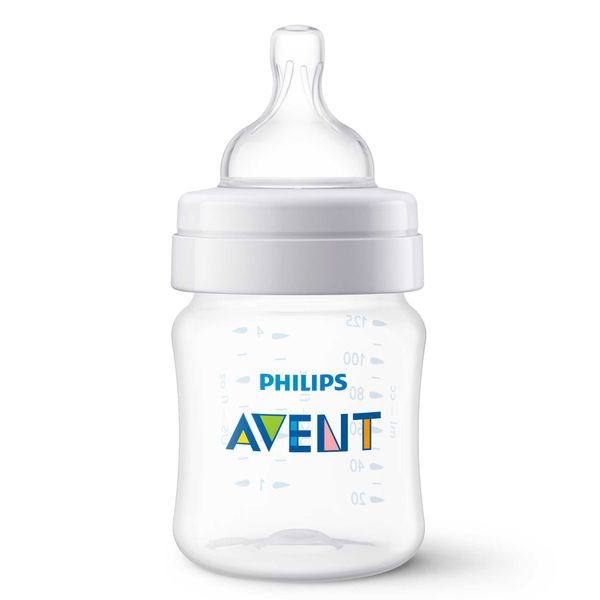Бутылочка с силиконовой соской из полипропилена с 0 мес. Anti-colic Philips Avent 125мл 2шт (SCY100/02) фото №4