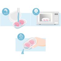 Соска-пустышка силиконовая ортодонтическая с футляром 0-6 мес. Ultra Air Philips Avent 2шт (SCF080/06) миниатюра фото №5