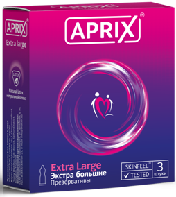 Презервативы Aprix (Априкс) Extra Large экстра большие 3 шт.