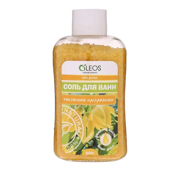 Соль морская для ванн чувственное наслаждение Oleos/Олеос фл. 400г