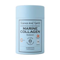 Морской коллаген вкус апельсина хондроитин и глюкозамин с витамином С BodyGen Science and Sports стик 14шт, миниатюра
