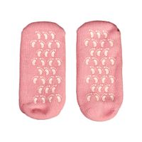 Маска-носки гелевые увлажняющие многоразового использования розовые Bradex/Брадекс миниатюра фото №2