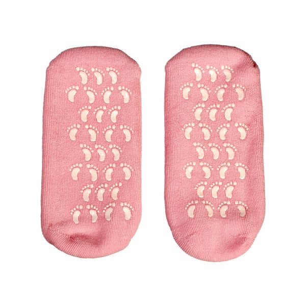 Маска-носки гелевые увлажняющие многоразового использования розовые Bradex/Брадекс фото №2