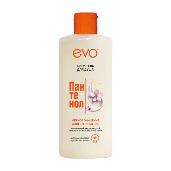 Крем-гель для душа для сухой и чувствительной кожи Пантенол EvoЭво фл 400мл 198₽