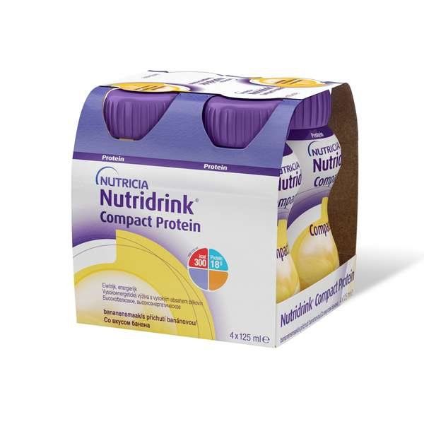 Смесь с банановым вкусом Компакт Протеин Протеин Nutridrink/Нутридринк 125мл 4шт