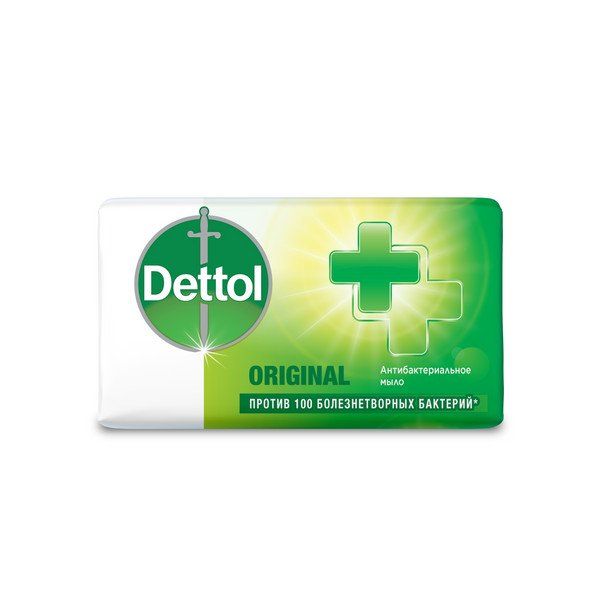 Мыло для рук антибактериальное кусковое оригинальное Dettol/Деттол 100г