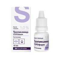Тропикамид-СОЛОфарм капли глазные 1% 10мл, миниатюра