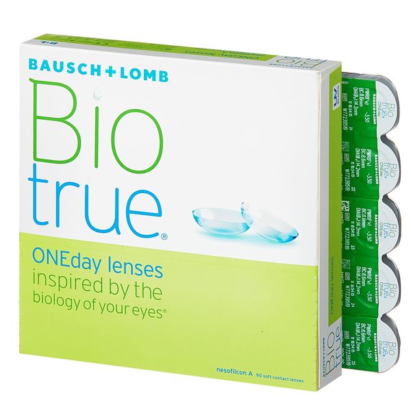 Линзы контактные для коррекции зрения однодневные Biotrue ONEday (-1.25/8.6) 90шт фото №2