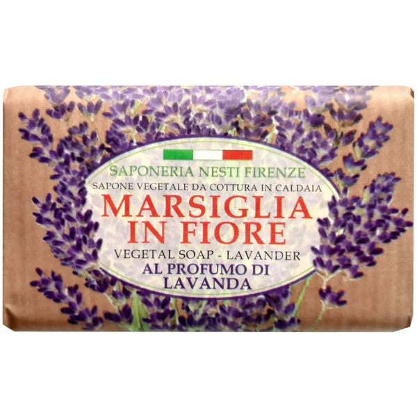 Мыло твердое туалетное лаванда Marsiglia in fiore Nesti Dante/Нести Данте 125г