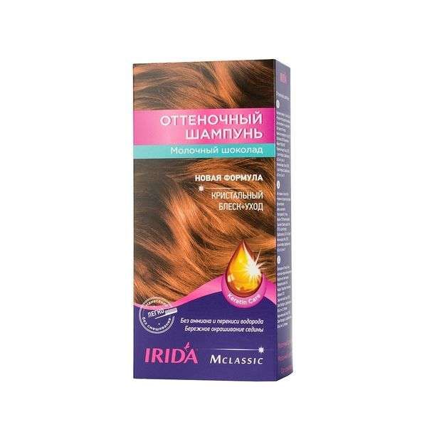 Шампунь оттеночный для окраски волос тон Молочный шоколад М Classic Irida/Ирида 75мл
