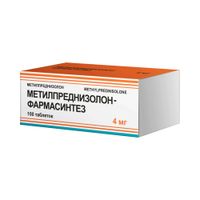 Метилпреднизолон-Фармасинтез таблетки банка 4мг 100шт, миниатюра