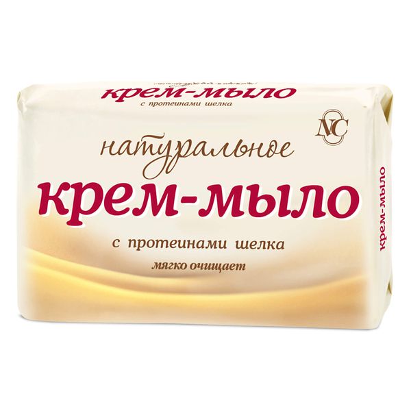 Крем-мыло с протеинами шелка натуральное Невская Косметика 90г
