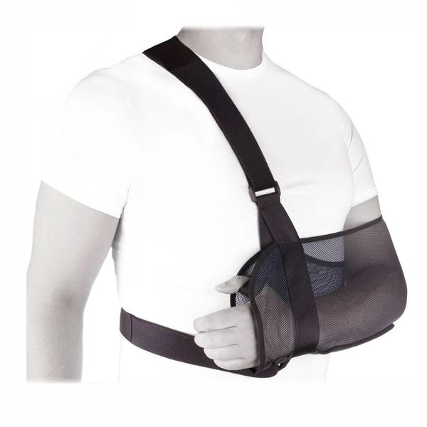 Бандаж - косынка для плеча и предплечья с фиксацией Экотен SB-03, черный, р.S