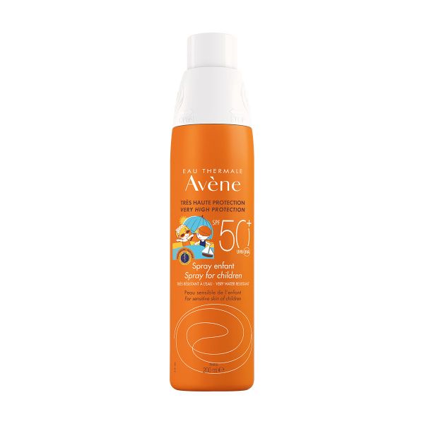 Спрей солнцезащитный для чувствительной кожи детский SPF50+ Avene/Авен фл. 200мл (C22999) avene спрей солнцезащитный для чувствительной кожи spf50 200 мл