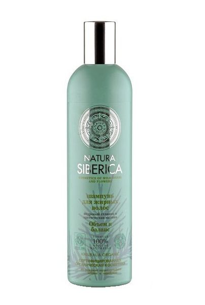 Шампунь Natura Siberica (Натура сиберика) для жирных волос Объем и баланс 400 мл ООО 
