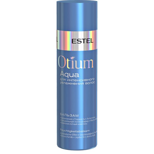 Бальзам для интенсивного увлажнения волос Otium aqua Estel/Эстель 200мл бальзам для интенсивного увлажнения estel professional otium aqua 200 мл